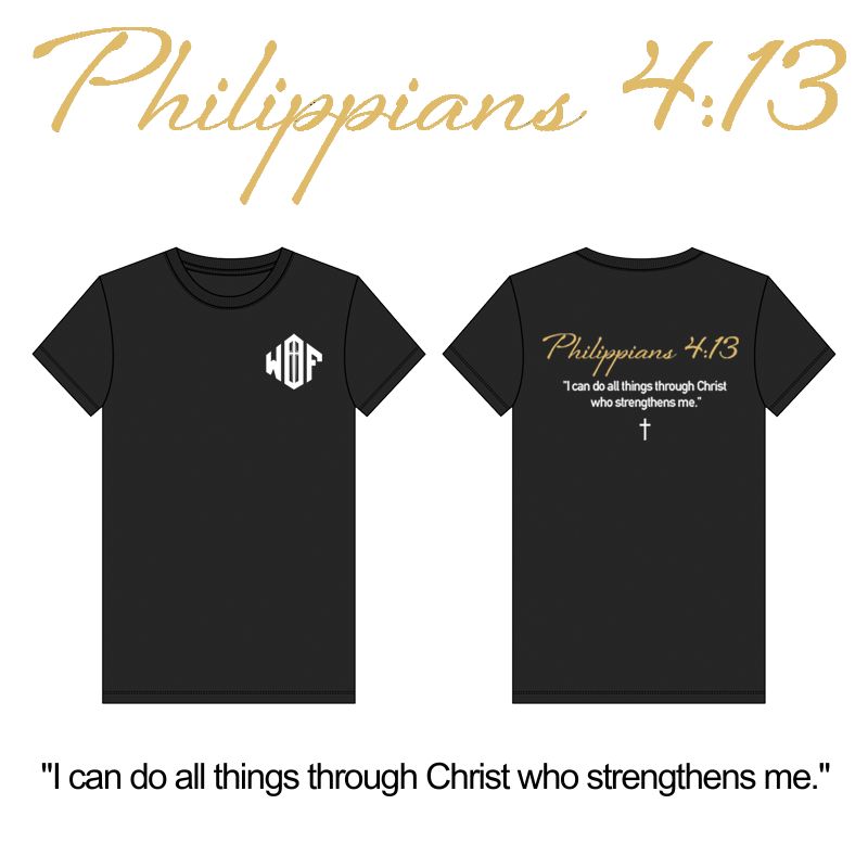 Philippians 4:13 - BLACK - T-Shirt