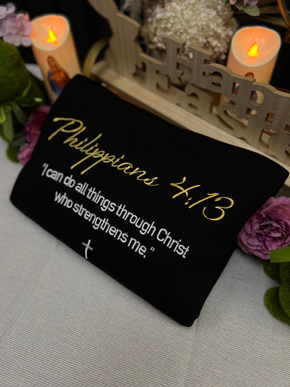 Kids - Philippians 4:13- Golden Rule Collection - BLACK