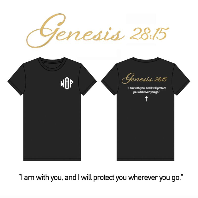 Genesis 28:15 - BLACK - T-Shirt