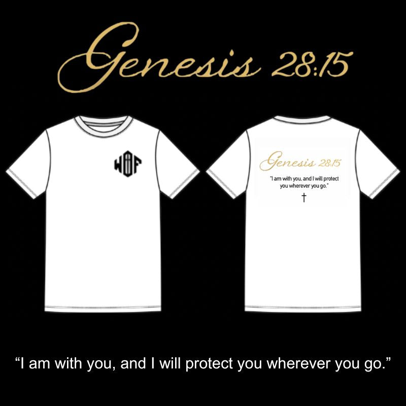 Genesis 28:15 - WHITE - T-Shirt